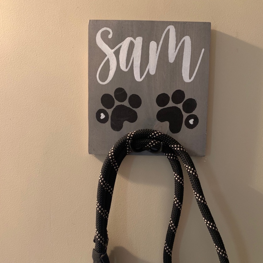 Dog leash holders
